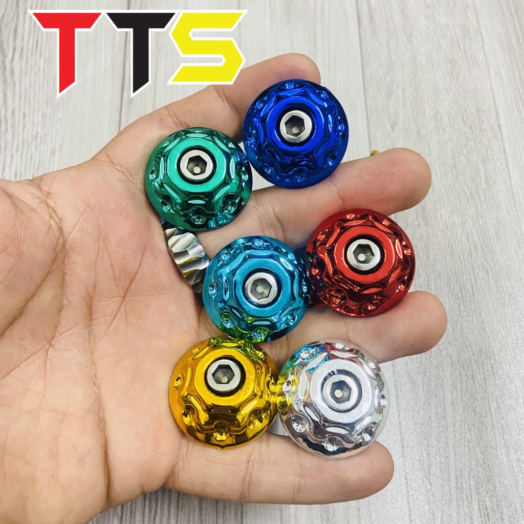 Gù tay lái mạ chrome siêu bóng nhiều màu sắc sử dụng cho các loại xe Honda,Yamaha, Suzuki