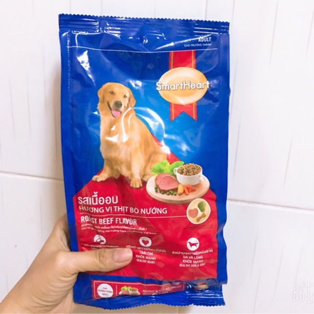 THỨC ĂN CHÓ LỚN VỊ BÒ SMARTHEART 400gr
