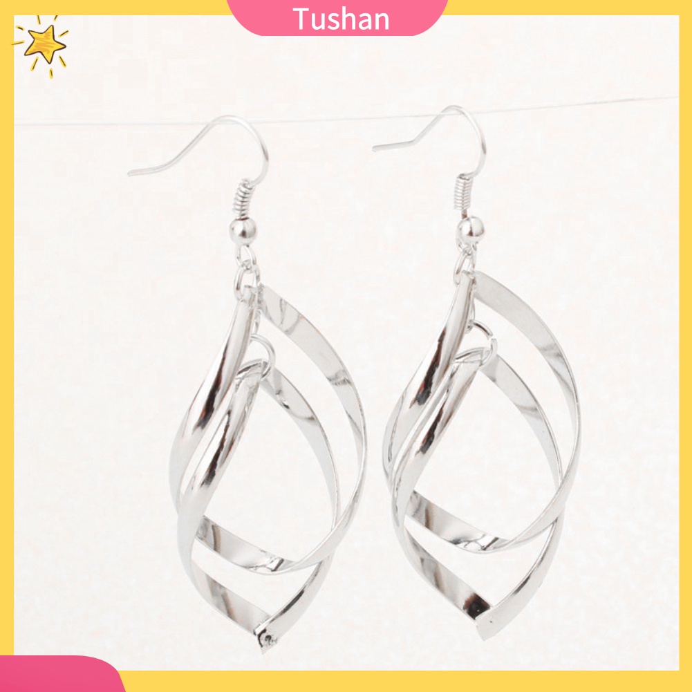 Hoa Tai Xoắn Ốc Dáng Dài Thanh Lịch Cho Nữ