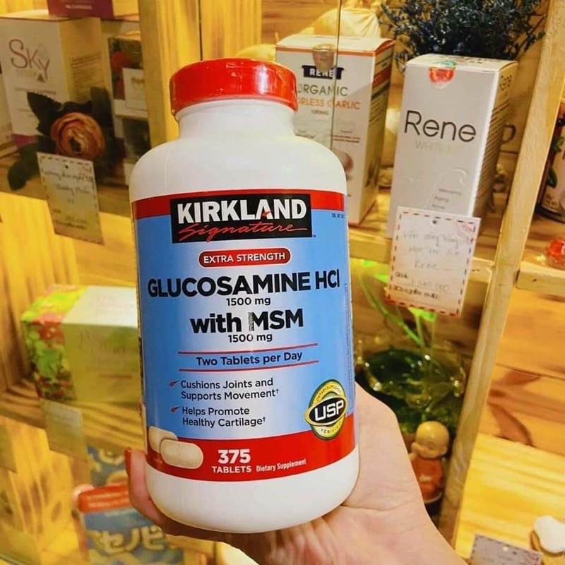 Viên uống hỗ trợ xương khớp Kirkland Glucosamine HCL 1500mg của Mỹ