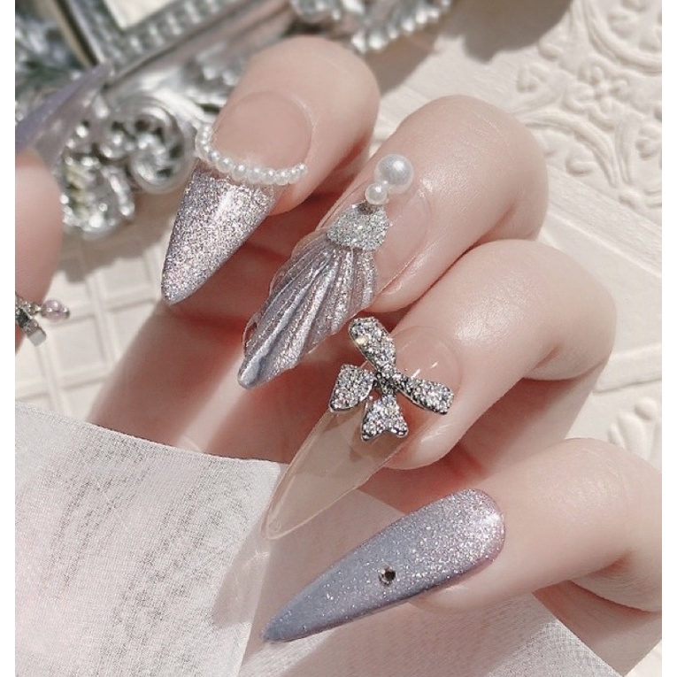 Charm nơ đá cao cấp lẻ 1c các mẫu trang trí nail / móng tay