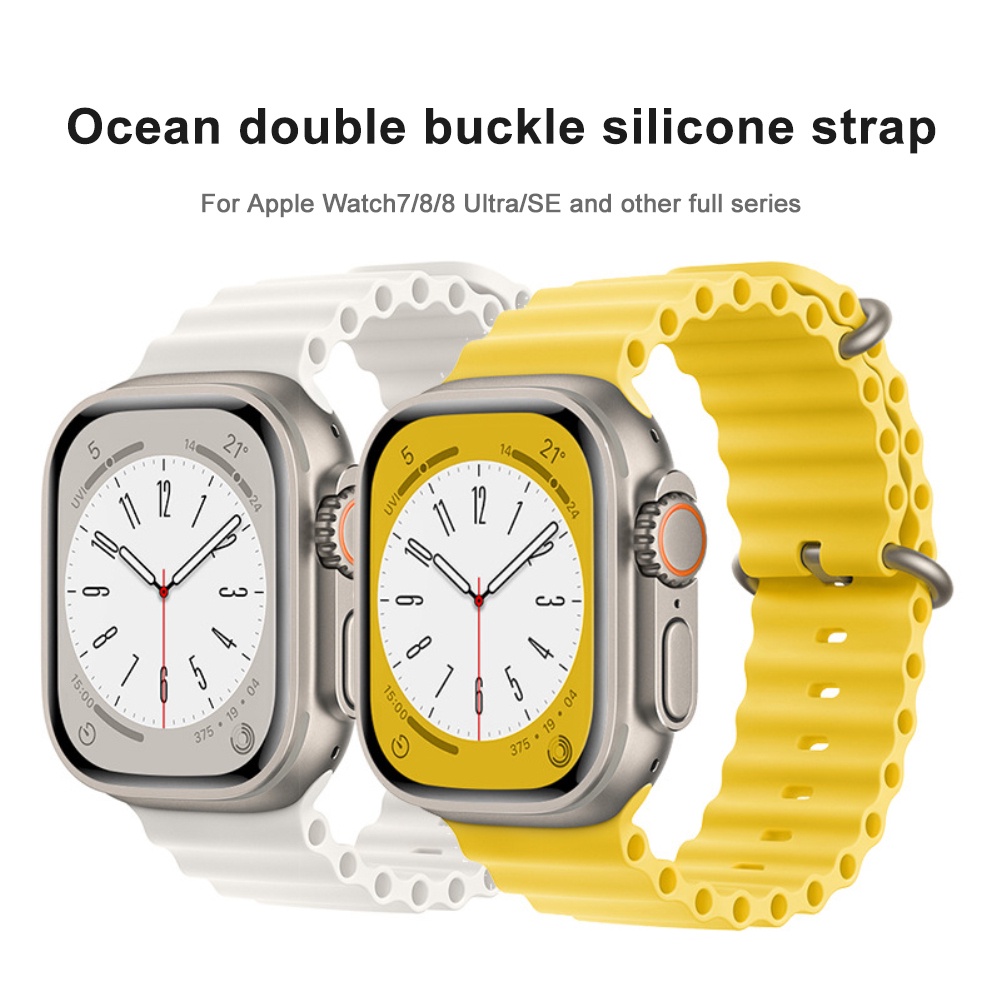 Ocean Dây Đeo Cho Apple Watch Band Series 8 Ultra 49Mm 45Mm Đồng Hồ Thông Minh 44Mm 42Mm Iwatch Serie 7 6 Se 5 Phụ Kiện