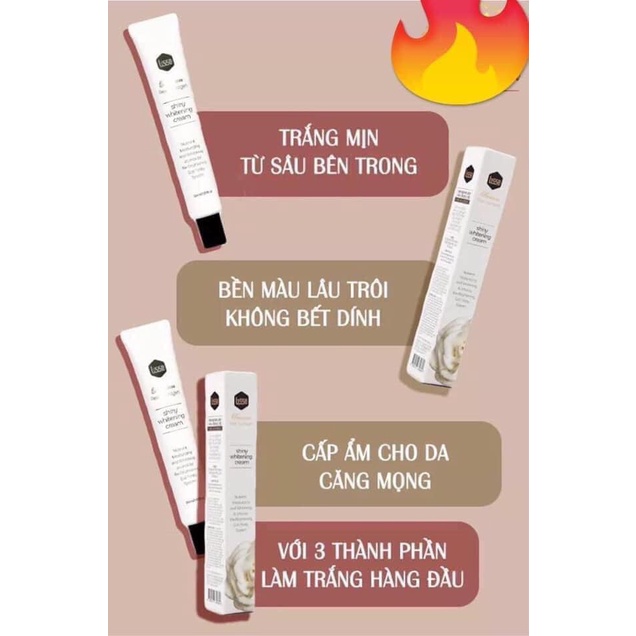 Kem dưỡng trắng khỏe da nâng tone Lisse Real Hydrogen Shiny Whitening Cream