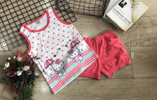 Bộ ba lỗ bé gái 22-40 kg ( hình mặc thật cuối )