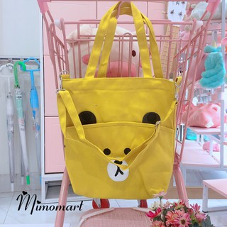 Túi tote gấu cute phô mai que
