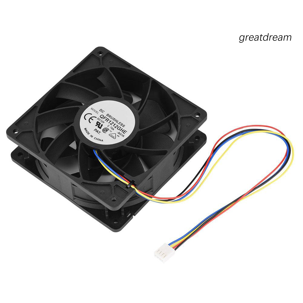 Quạt Tản Nhiệt Kép 4Pin NBP / V12E12BS1B5-07 1.85A 6000RPM