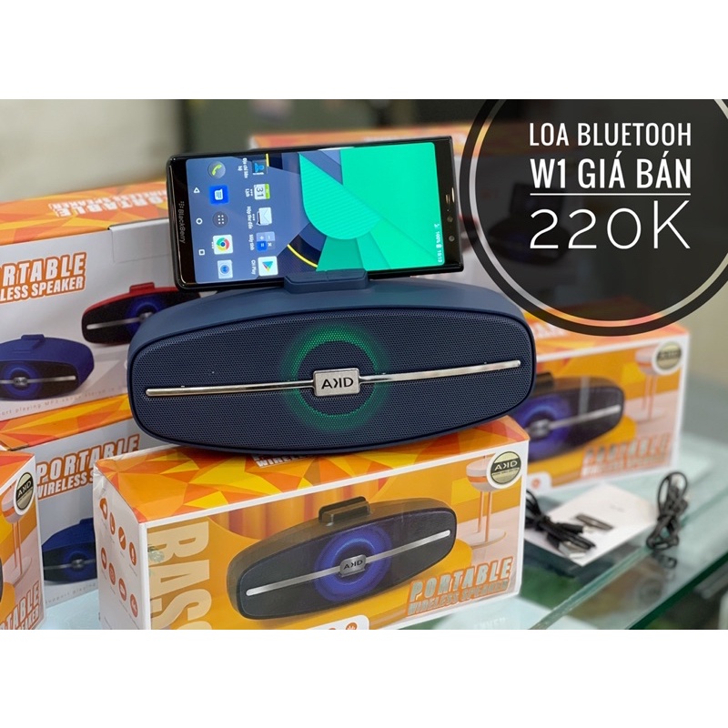 Loa Bluetooh rẻ vô địch AKD W1 220k
