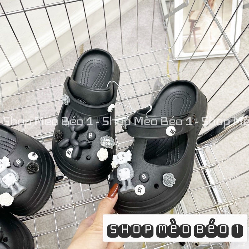 Sục cross sticker hề đế cao mũi tròn fullbox hàng quảng châu cao cấp