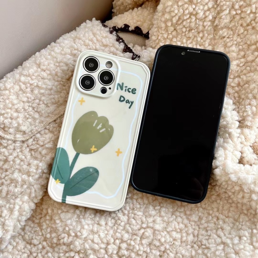 Ốp Điện Thoại tpu Mềm Hình Hoa tulip Cho iphone 14 pro max 13 pro max 12 pro max 11 pro max xsmax