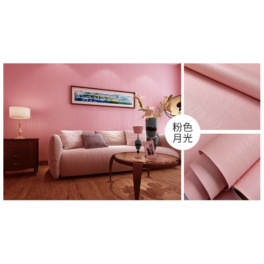 DECAL 1M PVC giấy dán tường khổ 45cm  – CHỈ SÁNG HỒNG CHÂU ÂU DT145