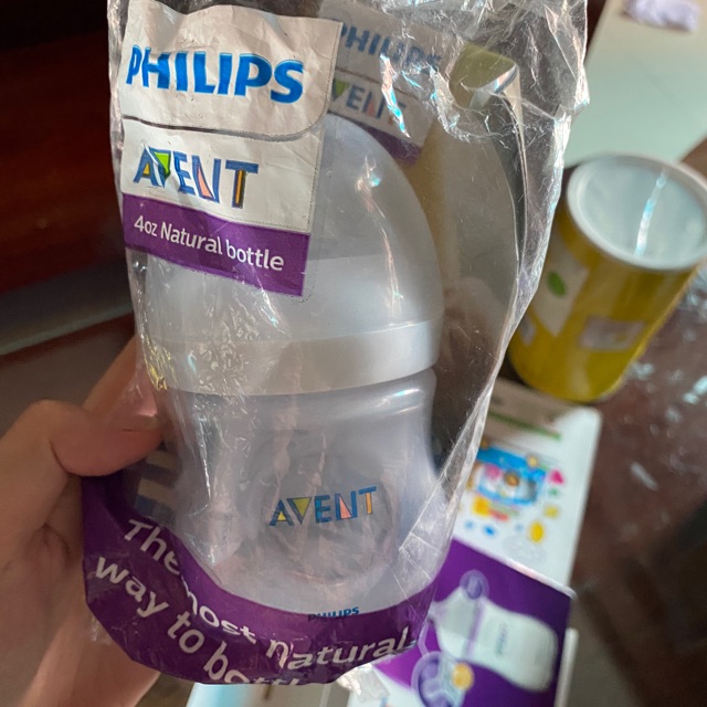 Bình sữa Philips Avent Natural nhựa PP BPA Free cổ rộng mô phỏng tự nhiên 125ml