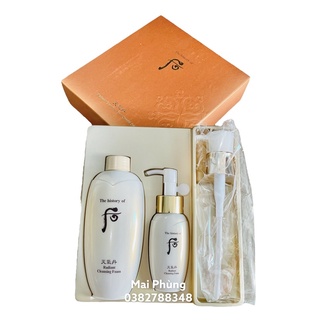 Set sữa rửa mặt tái sinh Whoo Hwahuyn
