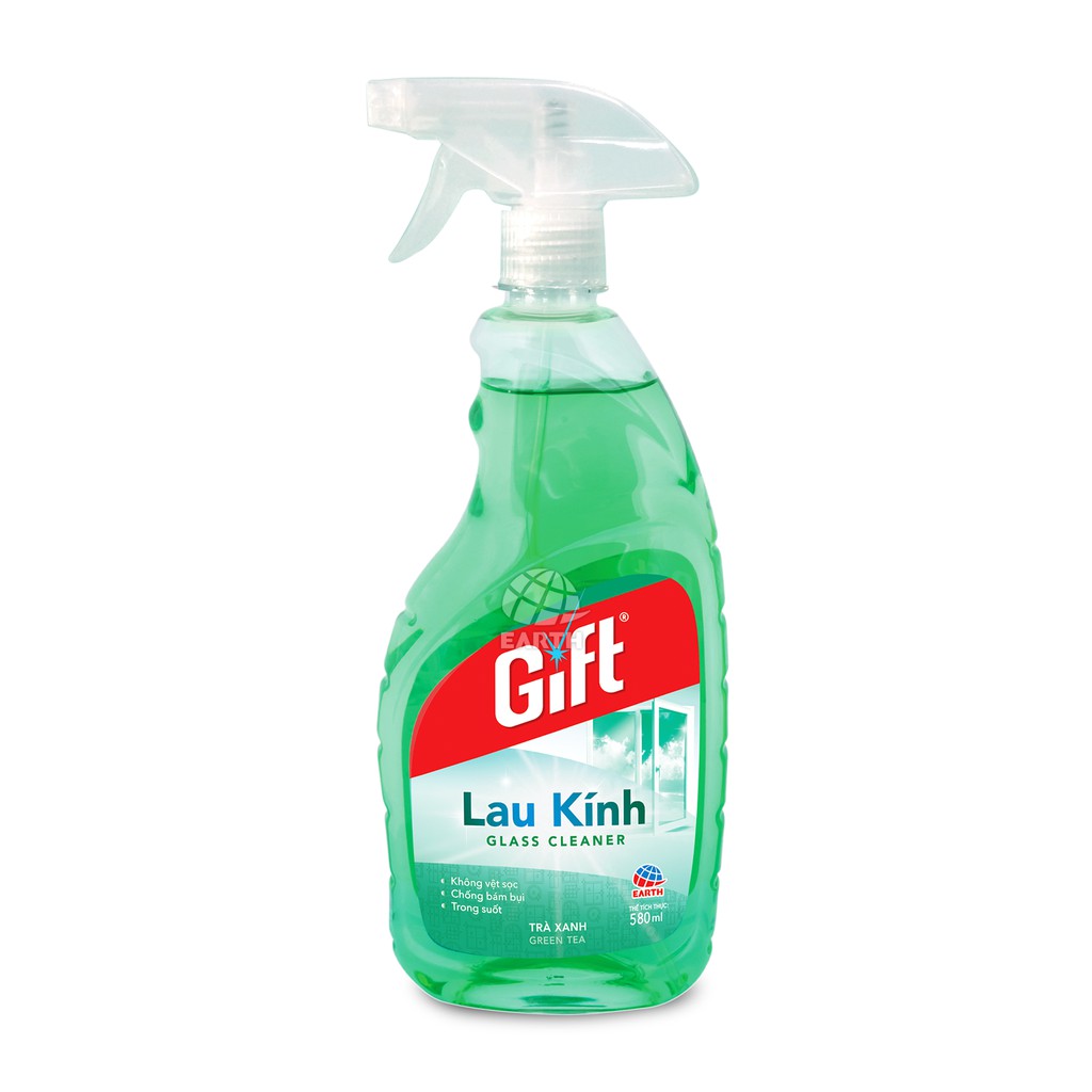 Nước lau kính Gift Sắc Biển - Trà Xanh (nhiều lựa chọn dung tích) Siêu sạch chống bám bụi