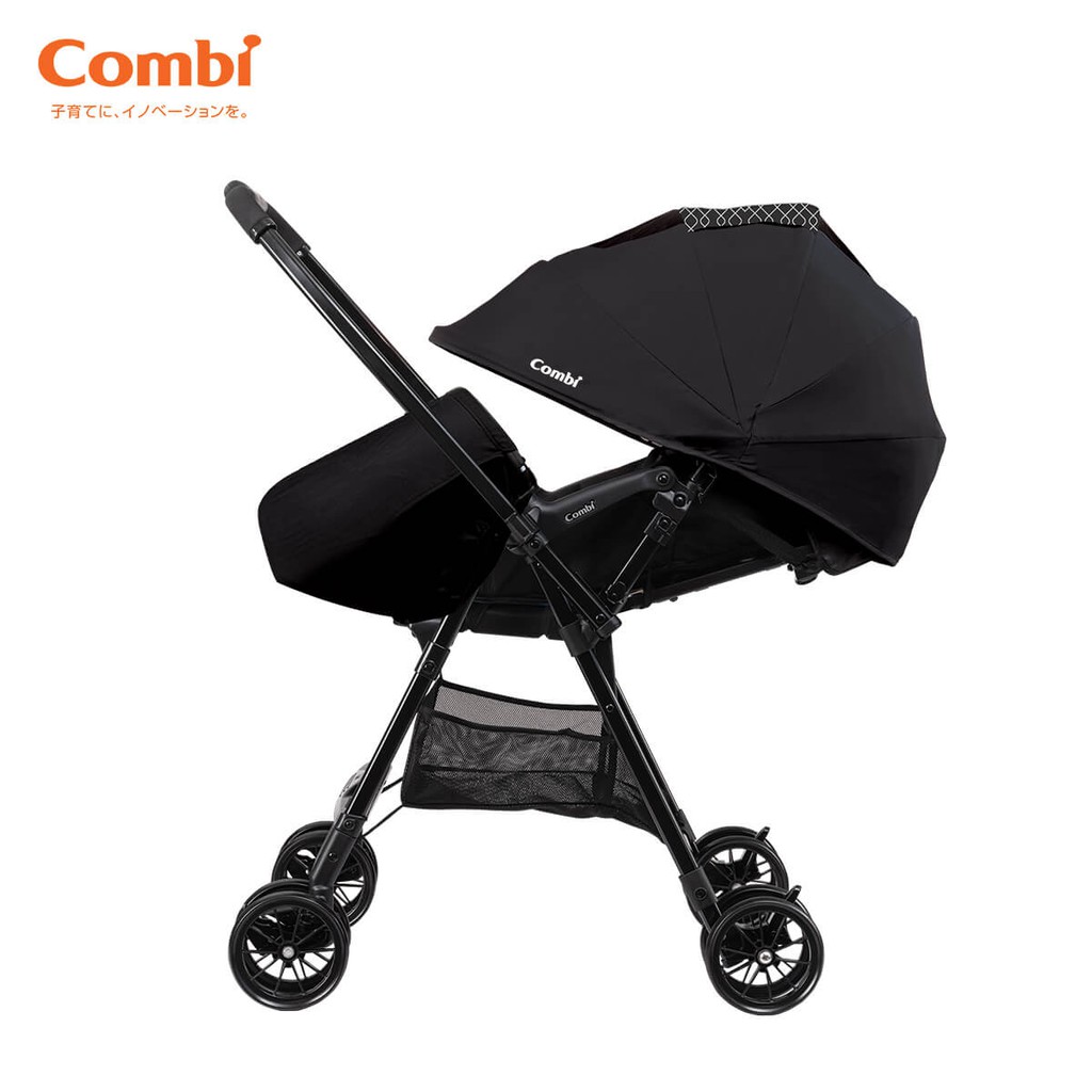 Xe đẩy Combi NEYO Plus màu đen cho bé từ sơ sinh 0 - 4 tuổi, trọng lượng tối đa 18kg
