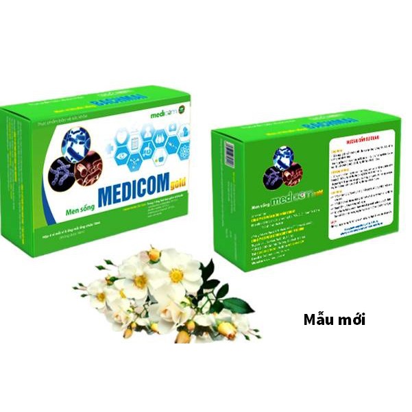 [ Chính hãng - Men tươi - Giá rẻ ]  Men sống bạch mai MEDICOM gold, cho trẻ táo bón,tiêu chảy, biếng ăn chậm lớn