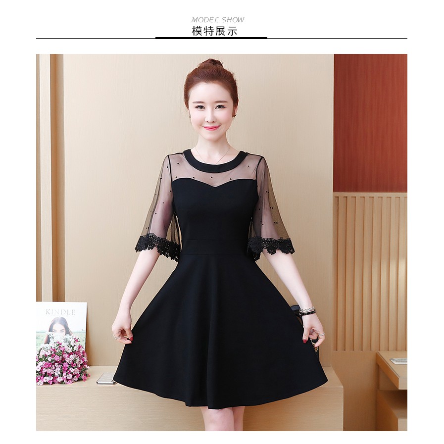 Đầm Dự Tiệc Tay Voan Dễ Thương – D512
