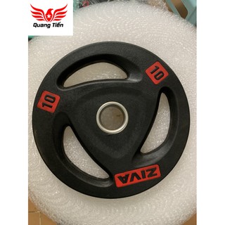 Tạ đĩa cao su Ziva 10Kg cao cấp 2021