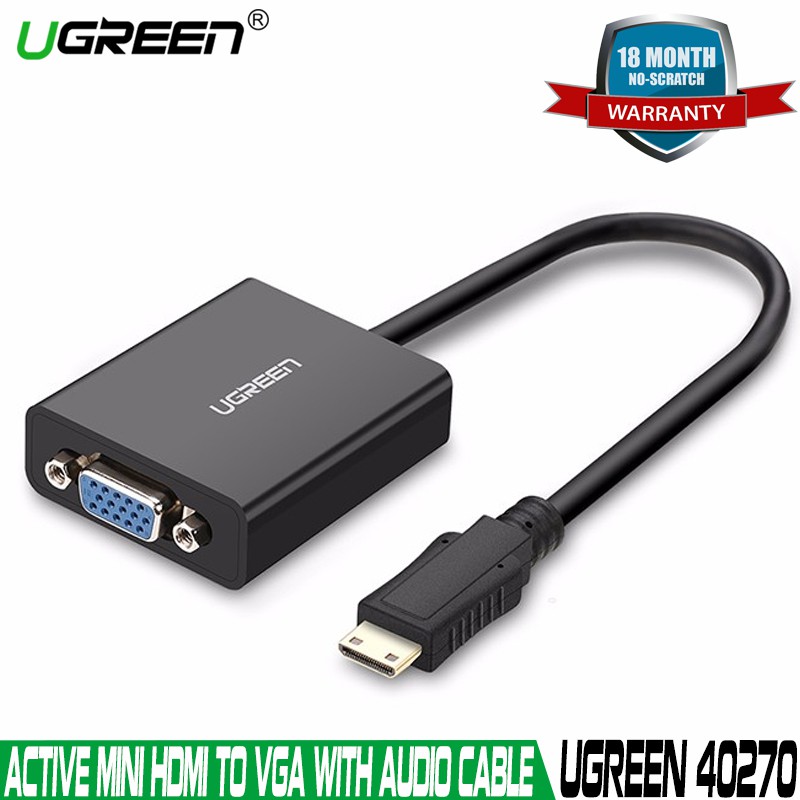 CABLE MINI HDMI SANG VGA UGREEN 40270