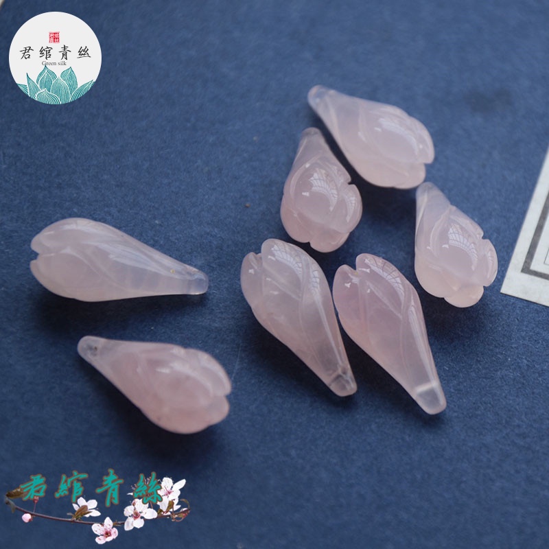Khuyên Tai Đá Thạch Anh Tự Nhiên 10 * 22MM
