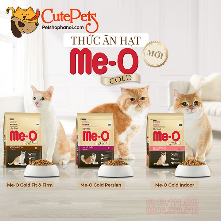 Thức ăn Cho Mèo Me-O Gold 1.2kg Fit and Firm, Indoor, Persian Hạt cho mèo cao cấp - CutePets