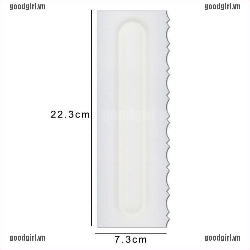Set 4 dụng cụ chà láng tạo đường vân trang trí bánh kem tiện lợi