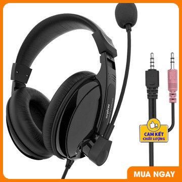 Tai nghe chụp tai BH3688 2 trong 1 nghe nhạc chơi game có mic thoại âm thanh strereo dùng tốt cho điện thoại và máy tính