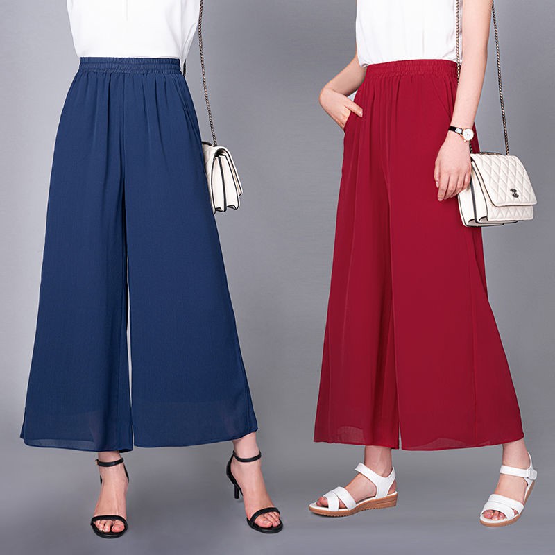 quần ống rộng Lưng Cao Vải Voan Thời Trang Mùa Hè Cho Nữ 507686357.my05.12507686357.my05.12
