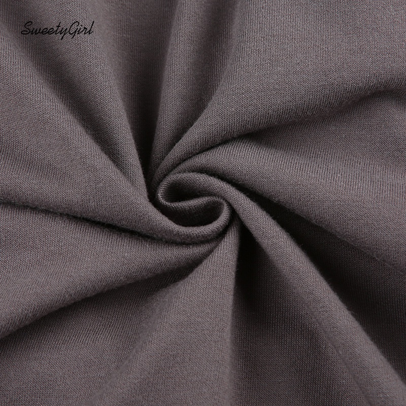 Áo Hoodie Tay Dài Cổ Chữ V Khoét Sâu Màu Xám Trơn Thời Trang 2022 Gợi Cảm Dễ Phối Đồ Dành Cho Bạn Nữ