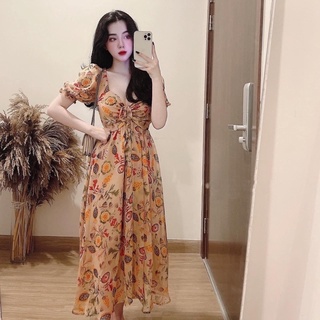 Đầm rút dây ngực