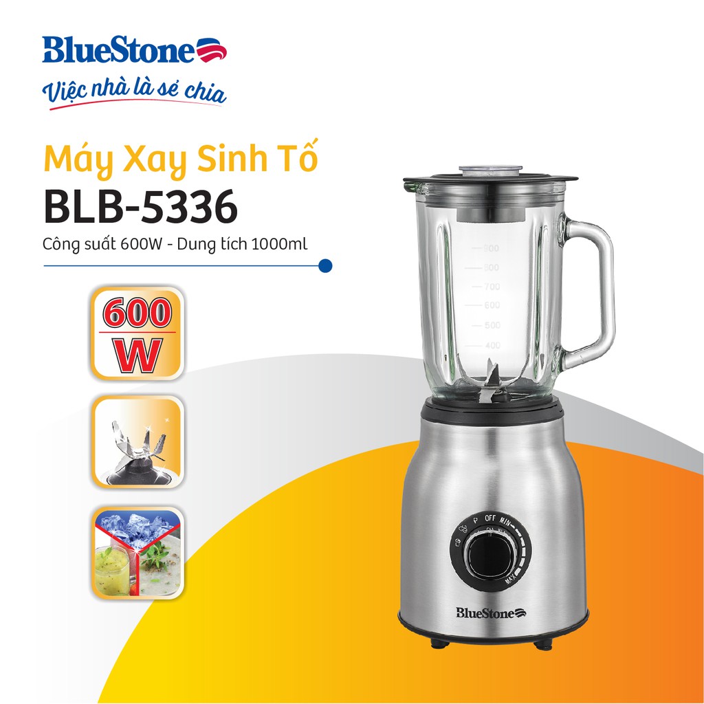 Máy xay sinh tố BlueStone BLB-5336/ Máy xay đá Bluestone 5336 - Hàng Chính Hãng