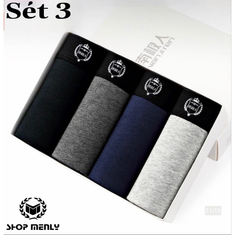 Combo 4 quần sịp đùi  FREESHIP  Quần Lót Nam Hàng Chất Lượng Cao