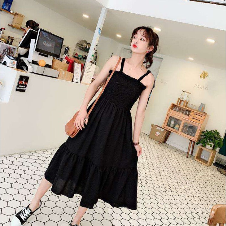 đầm 2 dây ulzzang nhiều màu 40-100kg(ms: DRN1) | BigBuy360 - bigbuy360.vn