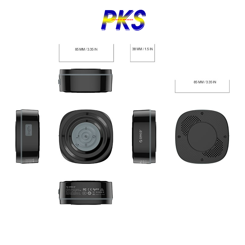 Loa Bluetooth ORICO di động Chống Nước Suction Cup SOUNDPLUS-R1 - Hàng chính hãng