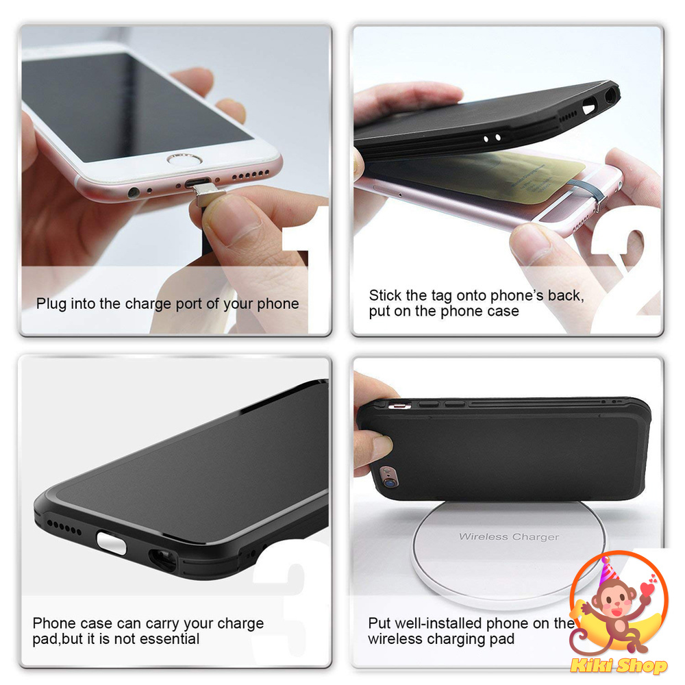 Wireless Charging Receiver for IPhone 5 6 7 Plus SE Android Samsung Micro Ultra-Slim Type-C 5W Wireless Charge adapter