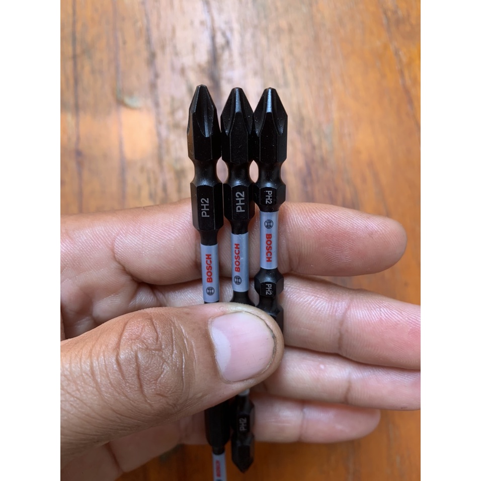 Bộ 1 mũi vít 2 đầu PH2-PH2 150mm , 1 mũi vít 2 đầu PH2-PH2 110mm , 1 mũi vít 2 đầu PH2-PH2 65mm Bosch chính hãng có từ