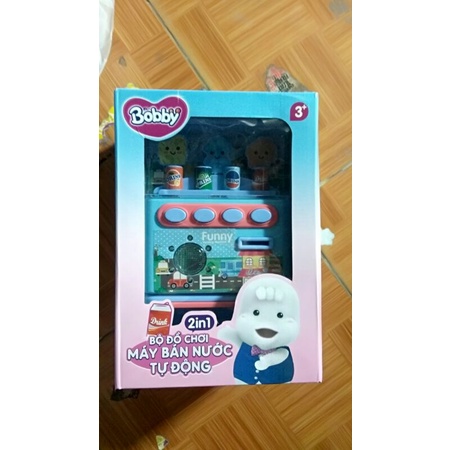 BỘ ĐỒ CHƠI MÁY BÁN NƯỚC TỰ ĐỘNG QUÀ TẶNG BOBBY