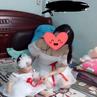 Đầm công chúa mẹ và bé