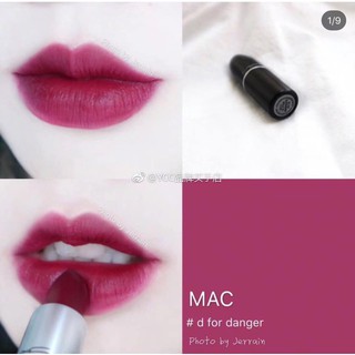 Son MAC Matte D For Danger fullsize | mini - đỏ mận