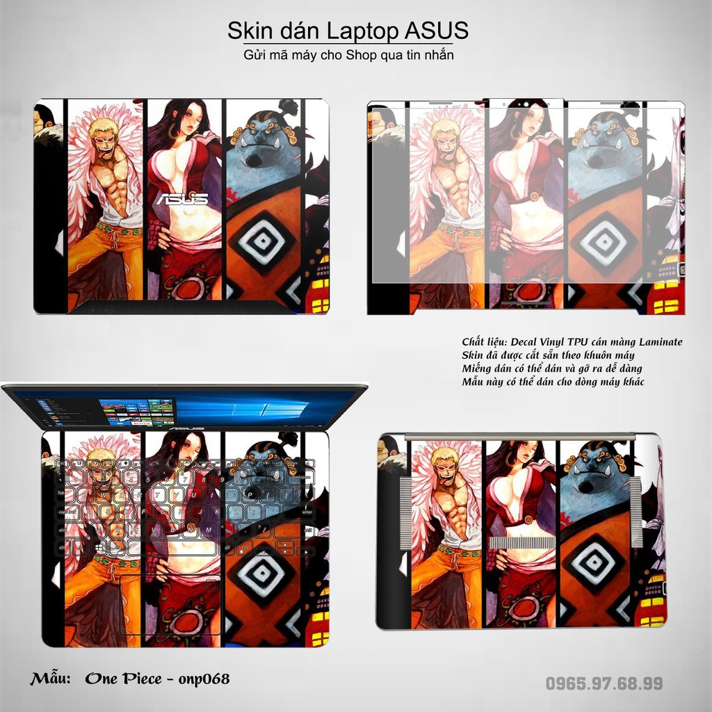 Skin dán Laptop Asus in hình One Piece nhiều mẫu 4 (inbox mã máy cho Shop)