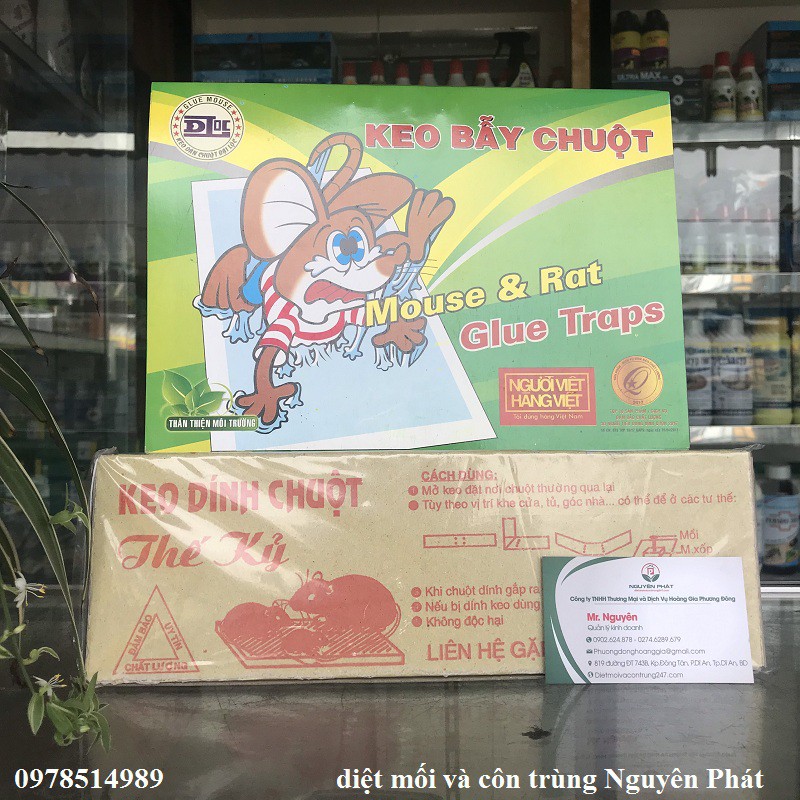 Keo dính chuột giấy hộp - siêu dính chuột hiệu quả