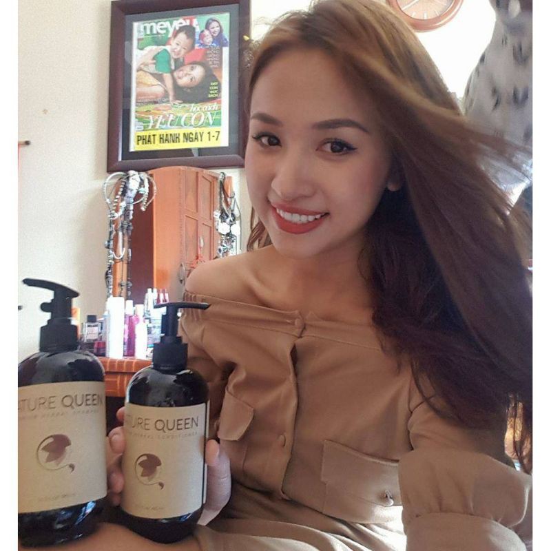 Dầu Gội Thảo Dược Nature Queen 480ml - Giúp Ngăn Rụng Tóc, Kích Thích Mọc Tóc