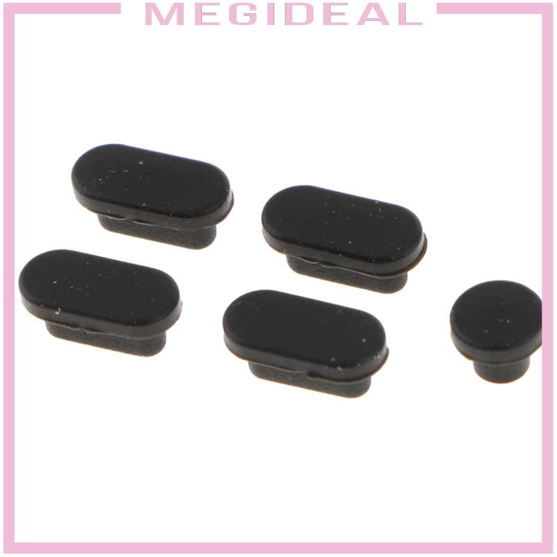 Set 5 Nút Silicon Đậy Cổng Sạc Chống Bụi Dành Cho Apple Mac