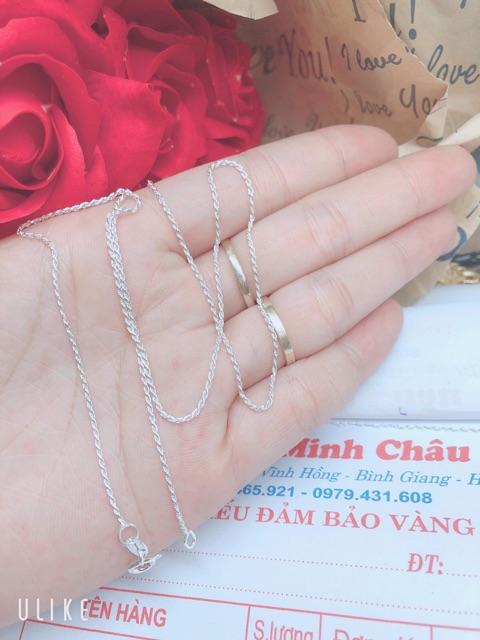 Dây bạc ta nguyên chất