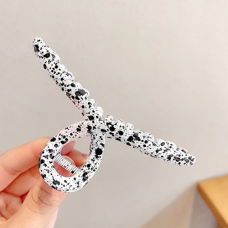Kẹp Tóc Càng Cua Hàn Quốc, Kẹp Tóc Bò Sữa Siêu Cute Hottrend Size Lớn