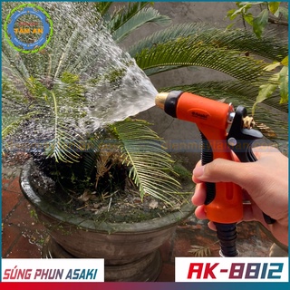 Súng phun - đầu phun tưới cây - đầu phun điều chỉnh tia nước Asaki AK-8812