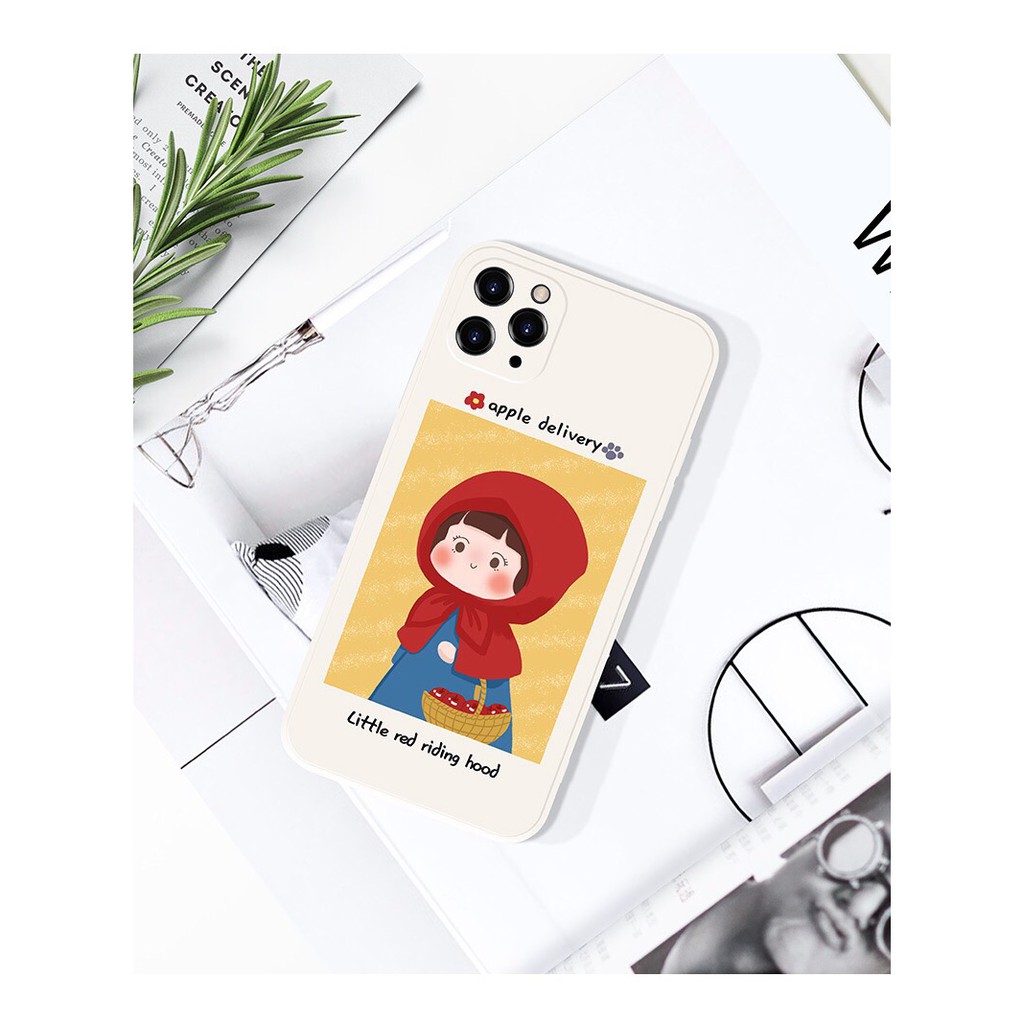 Ốp Lưng iPhone Ốp Đôi Dẻo Chống Sốc Đôi Sói - Bé Khăn Đỏ Iphone 6 6s 6plus 6splus 7plus 8plus x xs xsmax 11 promax 12pro | BigBuy360 - bigbuy360.vn