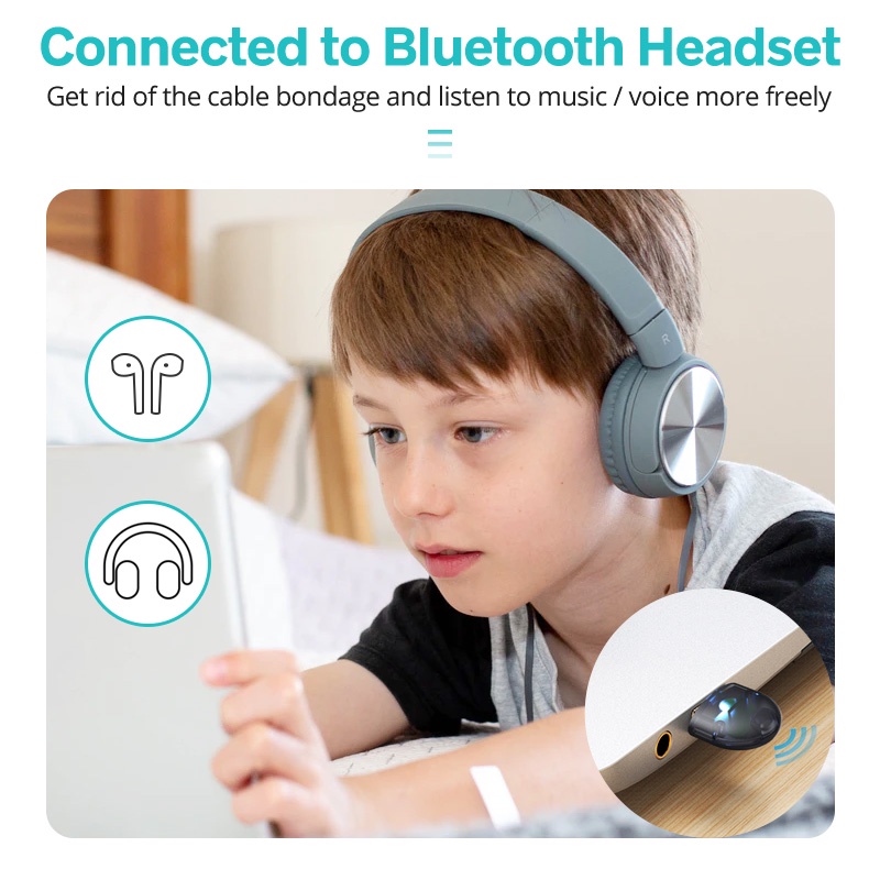 Cục Chuyển Đổi Hdoorlink Thu Phát Tín Hiệu Bluetooth 5.0 Chuyên Dụng Dành Cho Máy Tính Laptop | BigBuy360 - bigbuy360.vn
