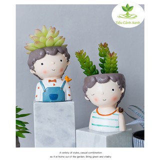Chậu cây cậu bé ốc sên