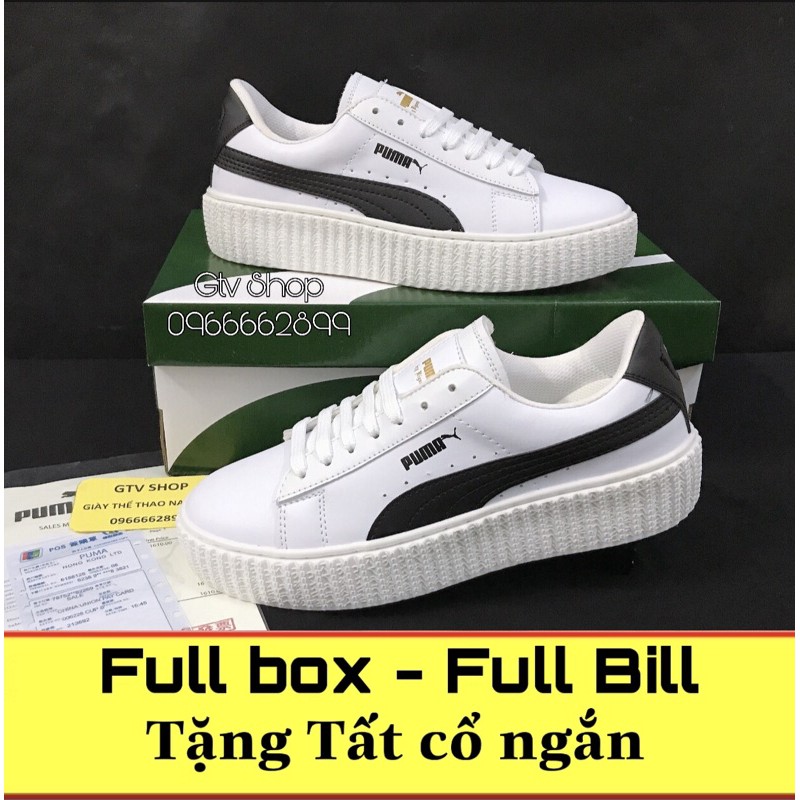 Siêu cấp, Có hộp, bill và Tặng tất - Giày thể thao và Sục nữ PM trắng sọc đen, size 36-39.     .