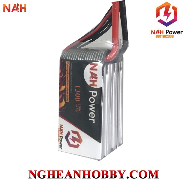 Pin 4s 14.8V 1300mAh 100C cho anh em cánh bằng, FPV...